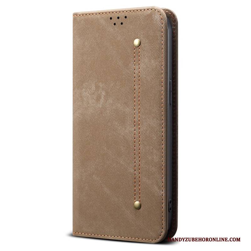 Flip Case Xiaomi 17 Denim-textur