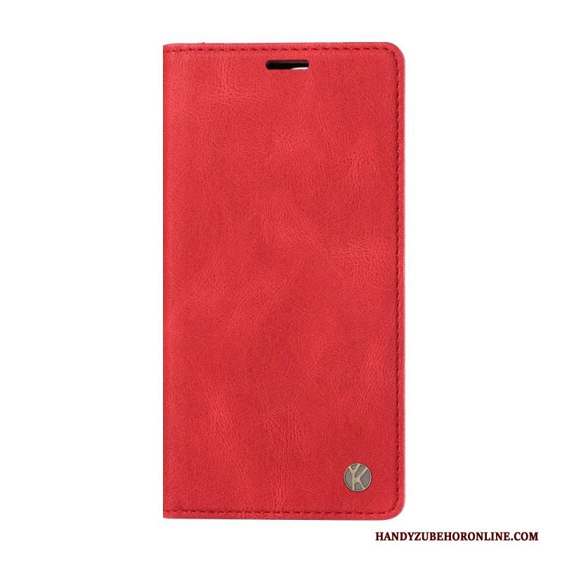 Flip Case Xiaomi Redmi Note 14 4g Ykatu Wildlederoptik In Hellbraun