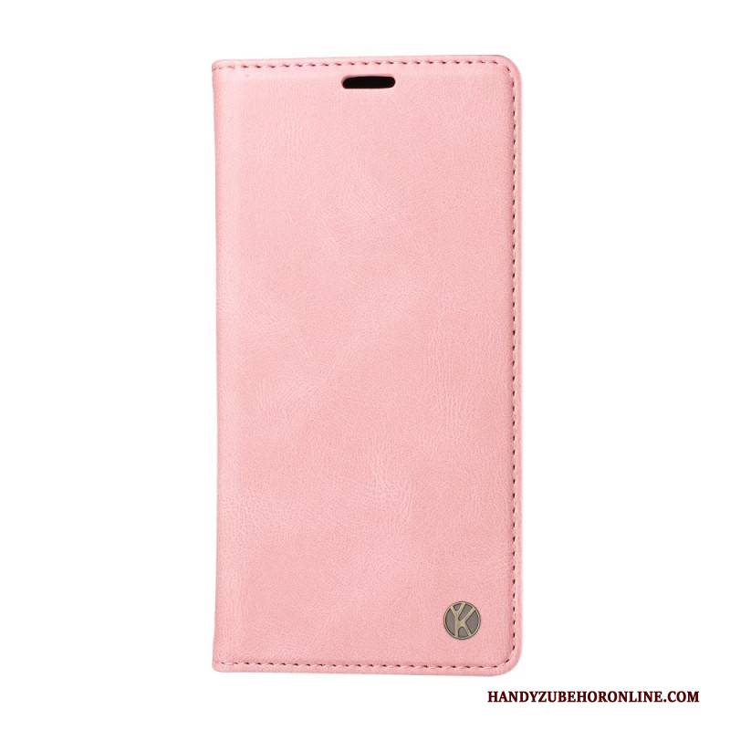 Flip Case Xiaomi Redmi Note 14 4g Ykatu Wildlederoptik In Hellbraun