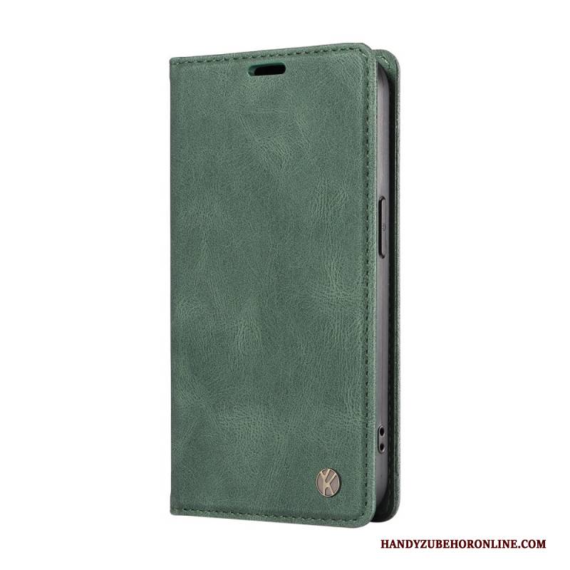 Flip Case Xiaomi Redmi Note 14 4g Ykatu Wildlederoptik In Hellbraun