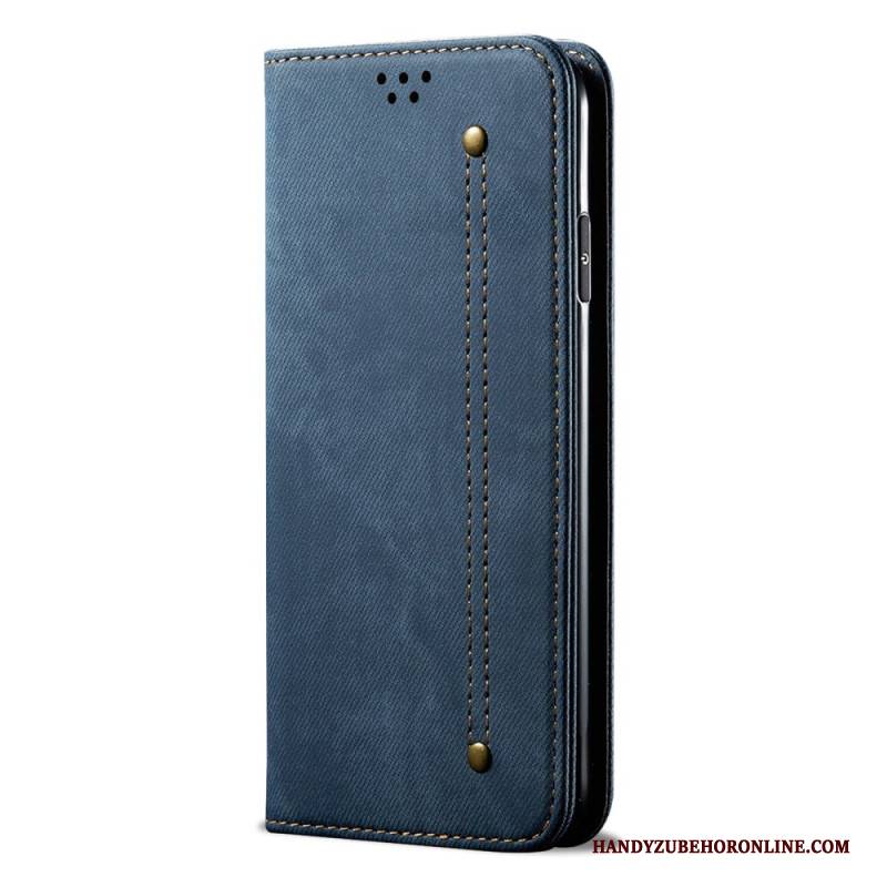 Flip Case Xiaomi Redmi Note 14 Pro 5g Denim-stoff