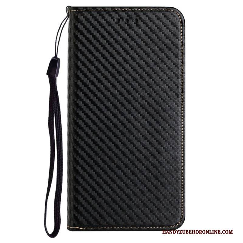 Flip Case Xiaomi Redmi Note 14 Pro Plus 5g Riemen Aus Carbonfaser