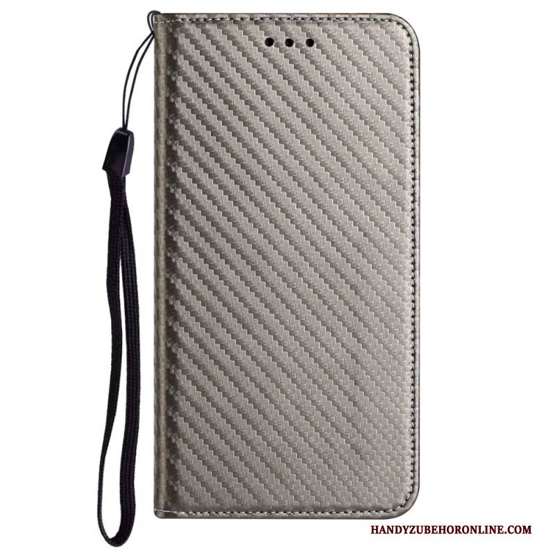 Flip Case Xiaomi Redmi Note 14 Pro Plus 5g Riemen Aus Carbonfaser