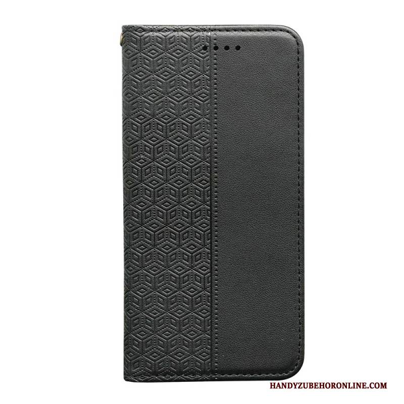 Flip Case Xiaomi Redmi Note 14s Handyhülle Kariertes Muster Mit Riemen
