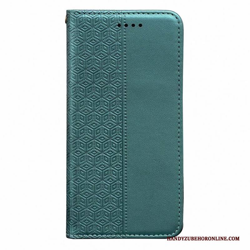 Flip Case Xiaomi Redmi Note 14s Handyhülle Kariertes Muster Mit Riemen