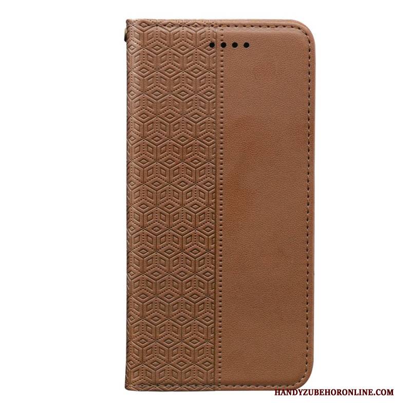 Flip Case Xiaomi Redmi Note 14s Handyhülle Kariertes Muster Mit Riemen