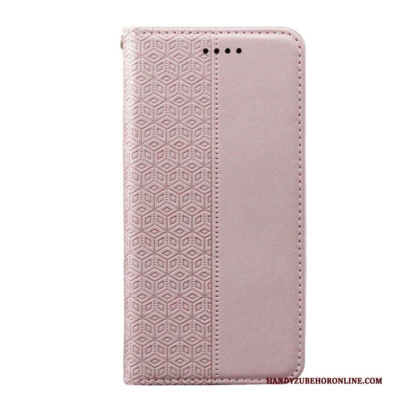 Flip Case Xiaomi Redmi Note 14s Handyhülle Kariertes Muster Mit Riemen