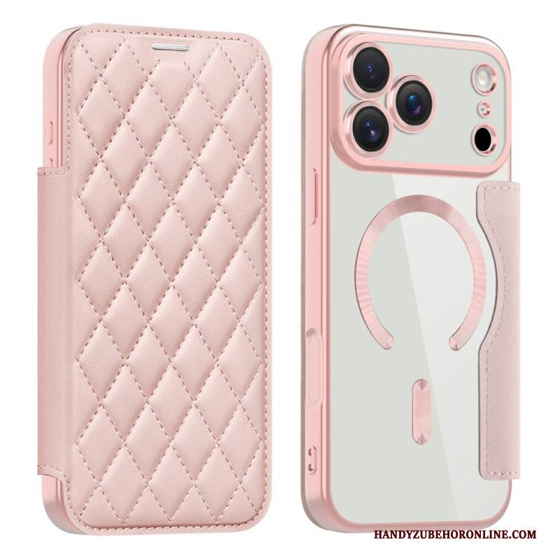 Flip Case iPhone 17 Pro Max Handyhülle Magsafe Kompatibel Gesteppt