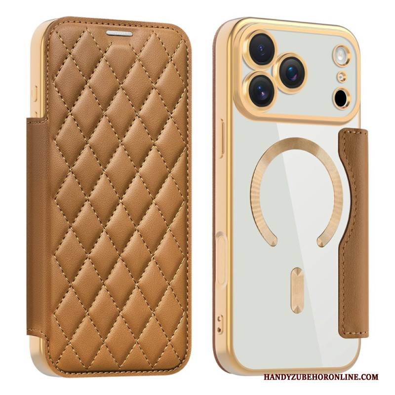 Flip Case iPhone 17 Pro Max Handyhülle Magsafe Kompatibel Gesteppt