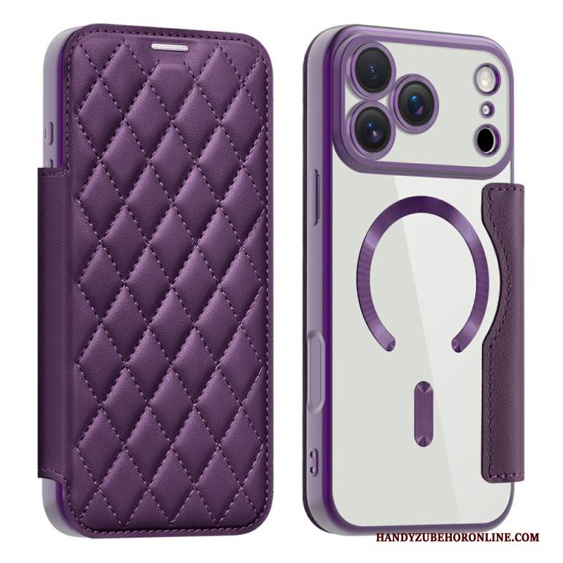 Flip Case iPhone 17 Pro Max Handyhülle Magsafe Kompatibel Gesteppt