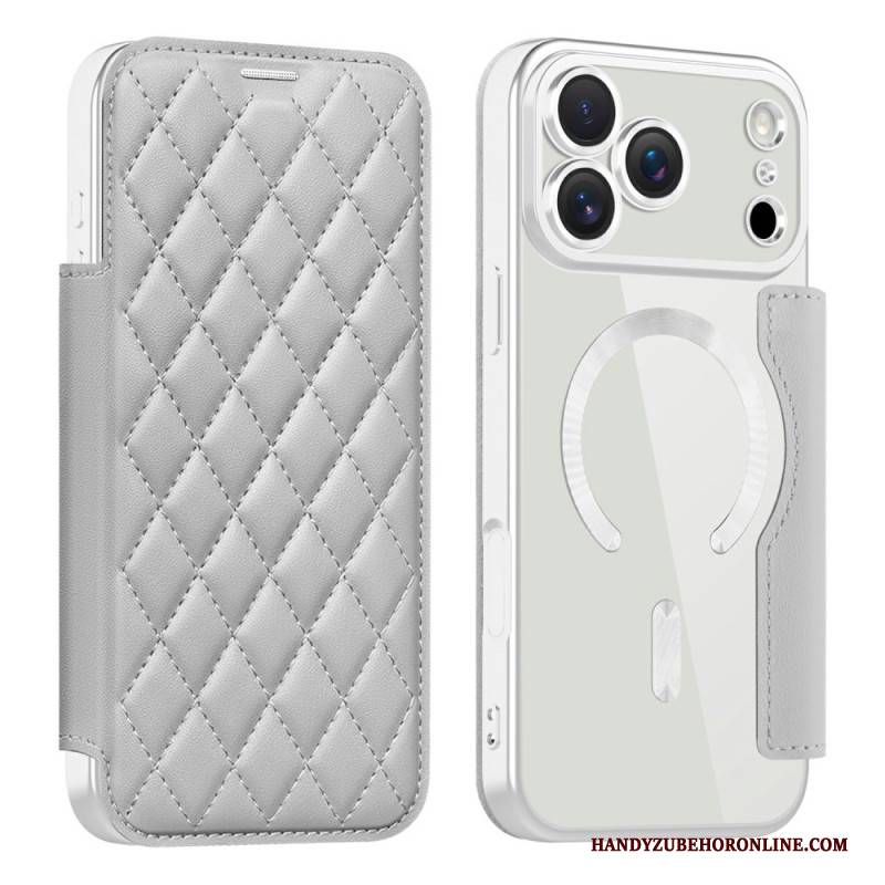 Flip Case iPhone 17 Pro Max Handyhülle Magsafe Kompatibel Gesteppt