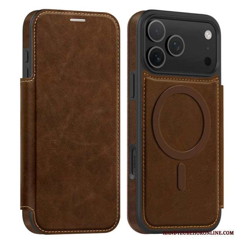 Flip Case iPhone 17 Pro Max Handyhülle Magsafe Kompatibel Mit Rfid-kartenhalter
