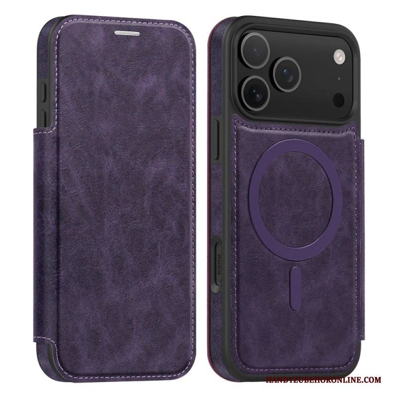 Flip Case iPhone 17 Pro Max Handyhülle Magsafe Kompatibel Mit Rfid-kartenhalter