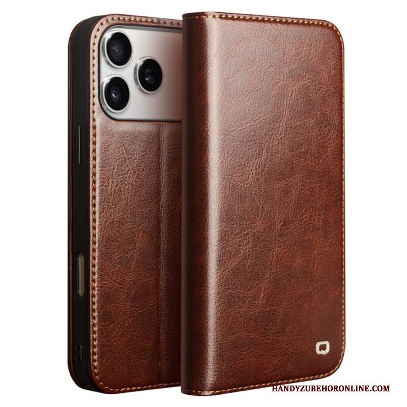 Flip Case iPhone 17 Pro Vintage Qialino