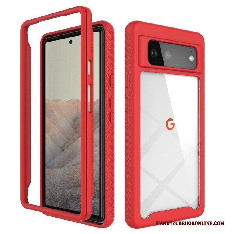 Handyhülle Für Google Pixel 6 Hybride Abgeschrägte Kanten