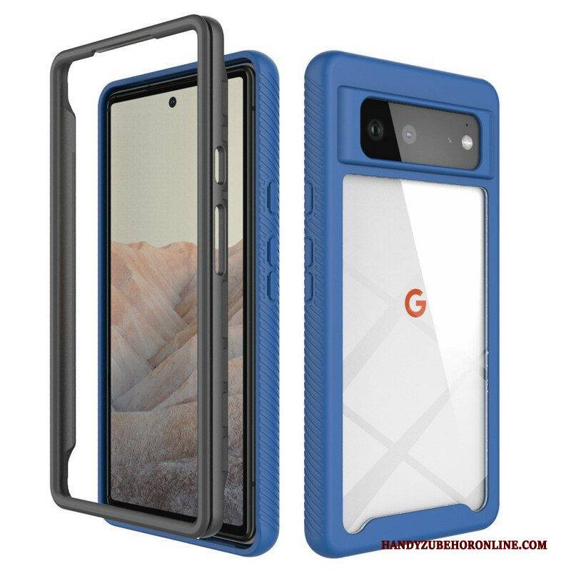 Handyhülle Für Google Pixel 6 Hybride Abgeschrägte Kanten