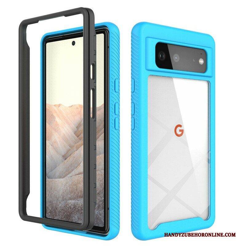 Handyhülle Für Google Pixel 6 Hybride Abgeschrägte Kanten
