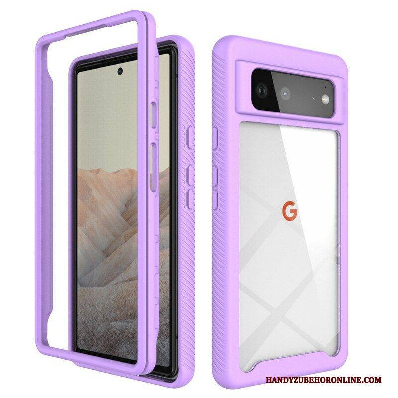 Handyhülle Für Google Pixel 6 Hybride Abgeschrägte Kanten