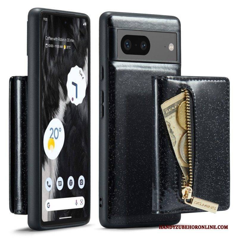 Handyhülle Für Google Pixel 7 Abnehmbarer Kartenhalter Mit Glitzer