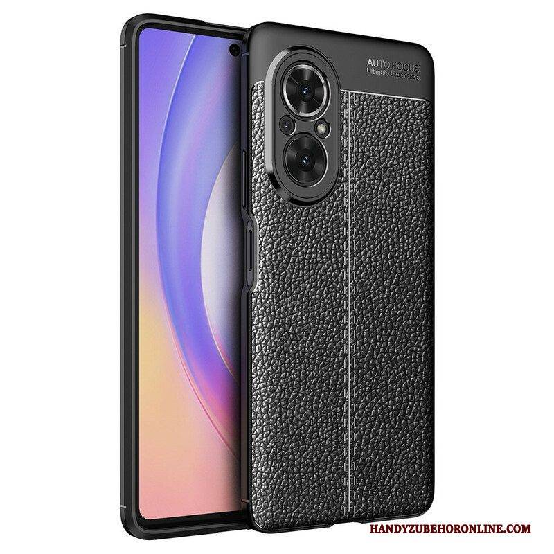 Handyhülle Für Honor 50 SE Doppellinien-litschi-ledereffekt