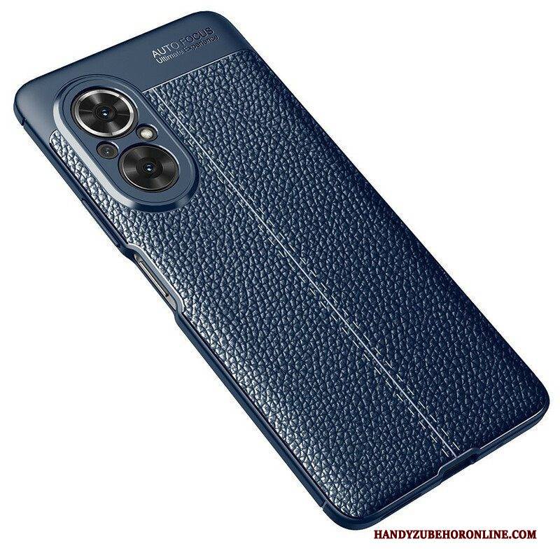 Handyhülle Für Honor 50 SE Doppellinien-litschi-ledereffekt