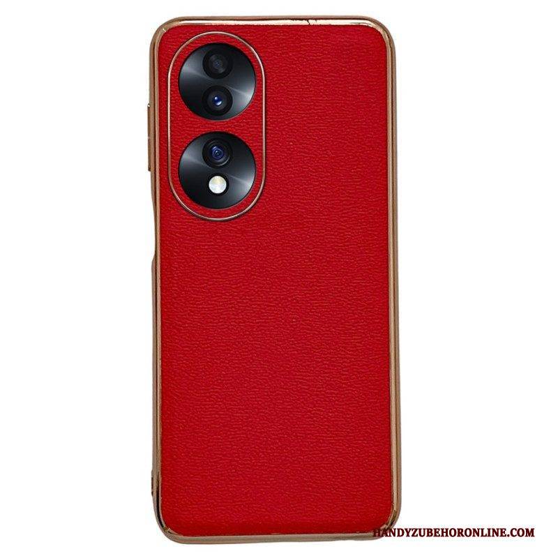 Handyhülle Für Honor 70 Eleganz Aus Echtem Leder