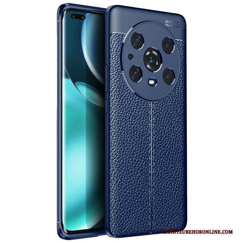 Handyhülle Für Honor Magic 4 Pro Doppellinien-litschi-ledereffekt