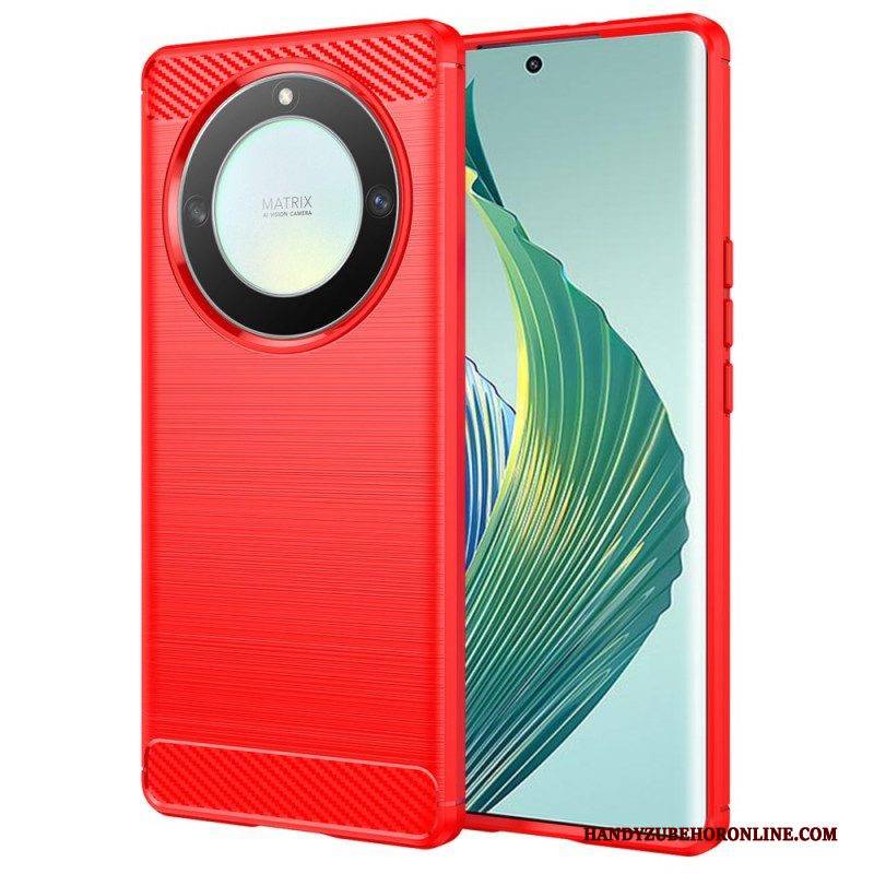 Handyhülle Für Honor Magic 5 Lite Gebürstete Kohlefaser