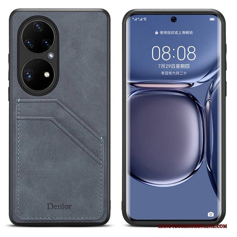 Handyhülle Für Huawei P50 Pro Denior Doppelschlitz-kartenhalter