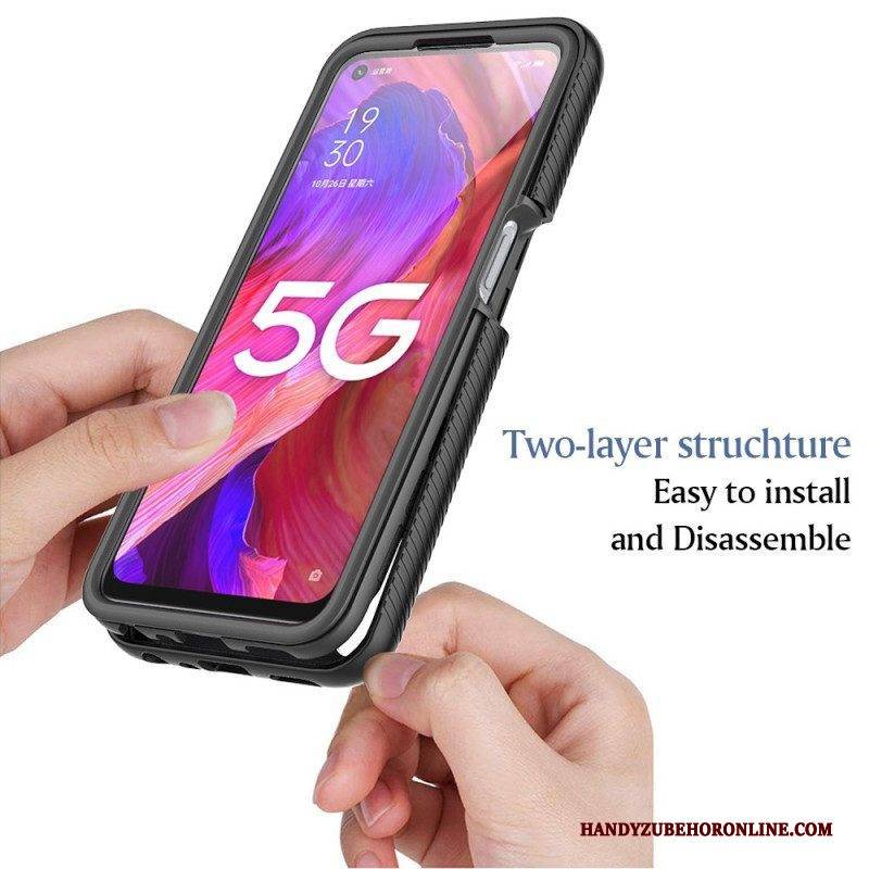 Handyhülle Für Oppo A54 5G / A74 5G Schutzhülle Und Displayschutzfolie