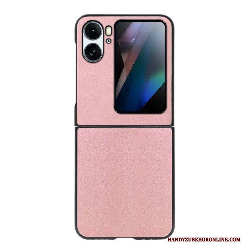 Handyhülle Für Oppo Find N2 Flip Flip Case Lederstruktur