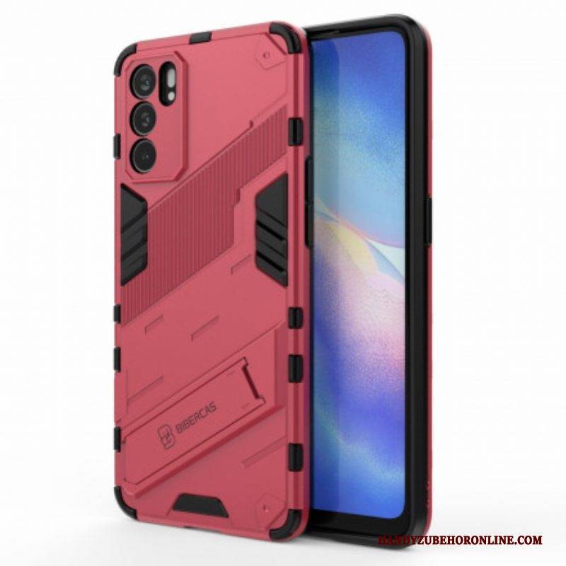 Handyhülle Für Oppo Reno 6 5G Freihändiger. Abnehmbarer Ständer Mit Zwei Positionen