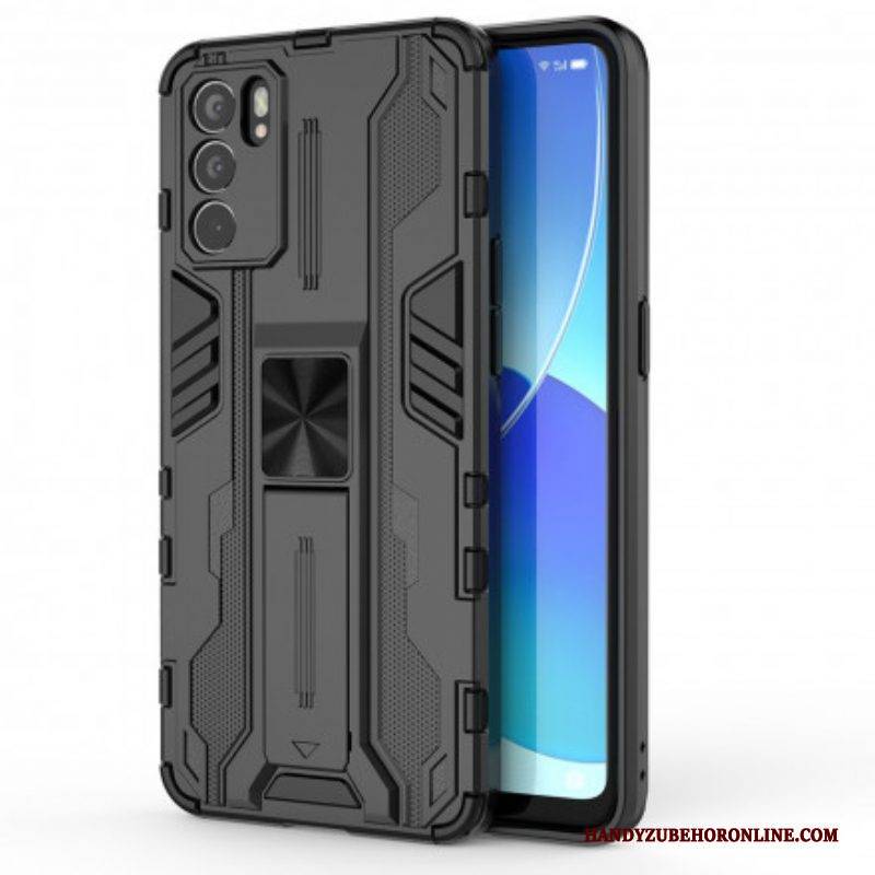Handyhülle Für Oppo Reno 6 5G Widerstandsfähige Horizontale/vertikale Zunge