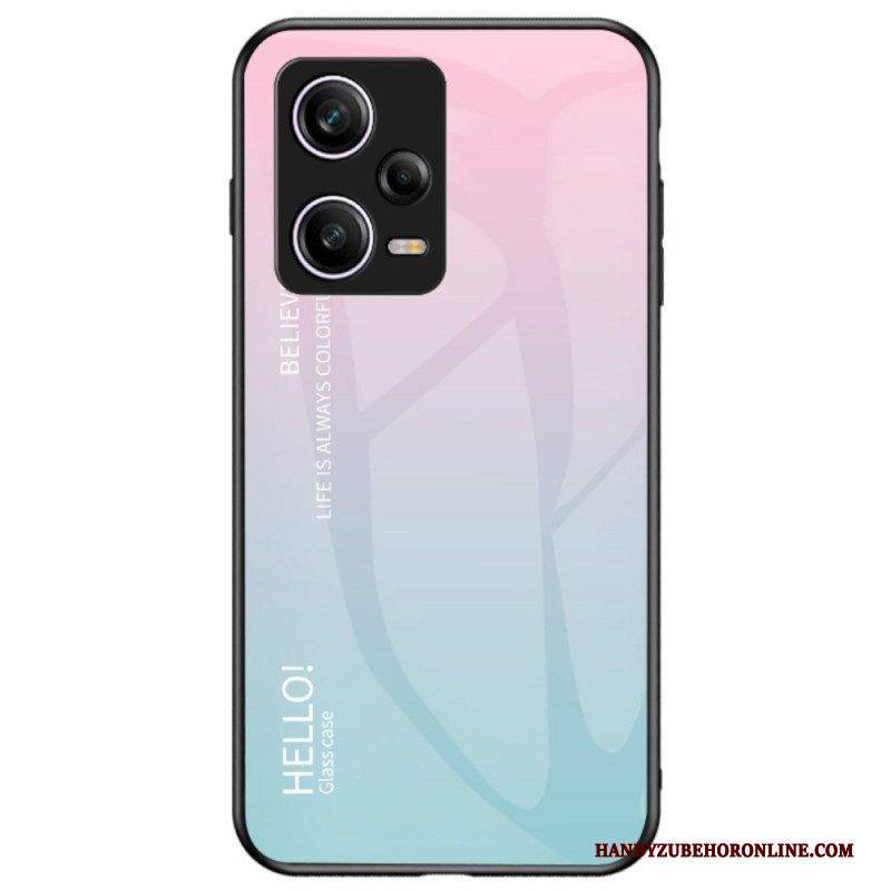 Handyhülle Für Poco X5 Pro 5G Gehärtetes Glas Hallo