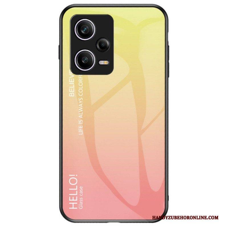 Handyhülle Für Poco X5 Pro 5G Gehärtetes Glas Hallo