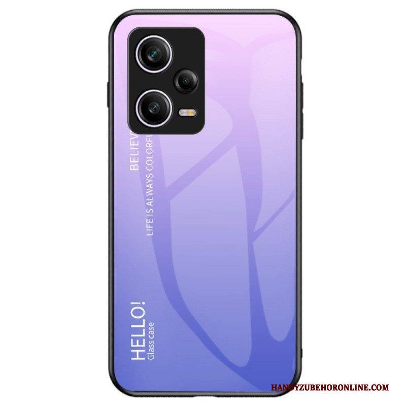 Handyhülle Für Poco X5 Pro 5G Gehärtetes Glas Hallo