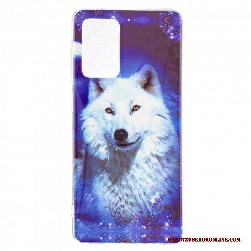 Handyhülle Für Samsung Galaxy A52 4G / A52 5G / A52s 5G Fluoreszierende Wolf-serie