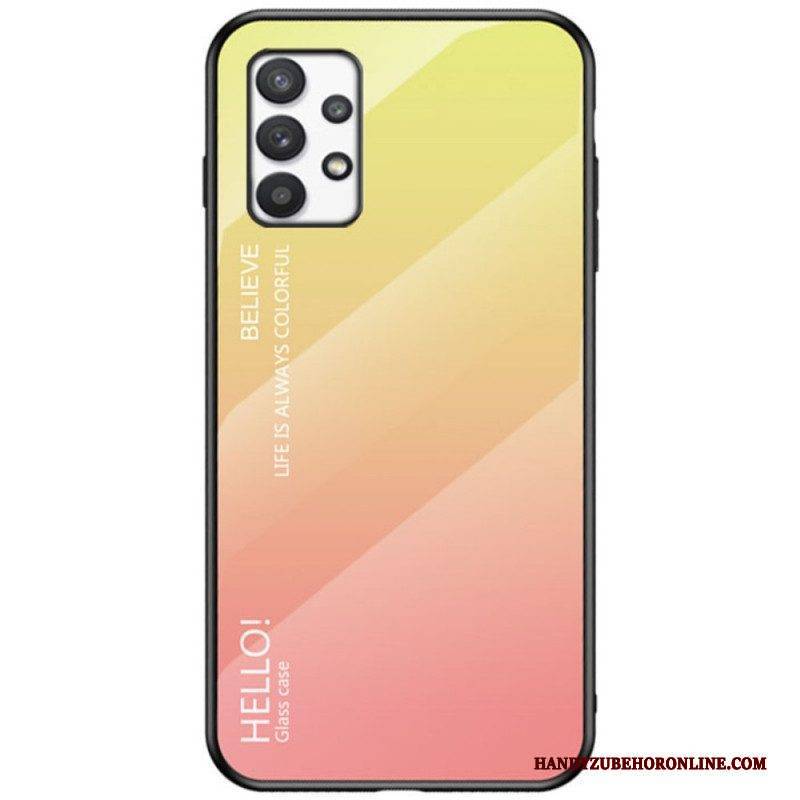 Handyhülle Für Samsung Galaxy A53 5G Gehärtetes Glas Hallo