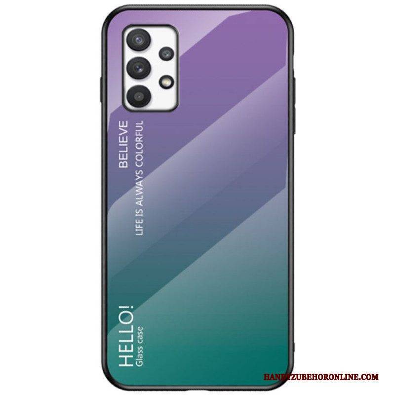 Handyhülle Für Samsung Galaxy A53 5G Gehärtetes Glas Hallo
