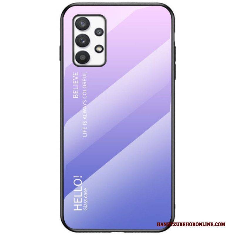 Handyhülle Für Samsung Galaxy A53 5G Gehärtetes Glas Hallo
