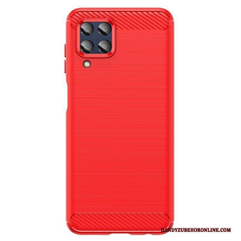 Handyhülle Für Samsung Galaxy M33 5G Gebürstete Kohlefaser