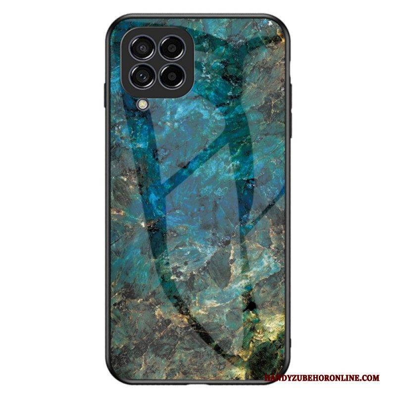 Handyhülle Für Samsung Galaxy M33 5G Marmor-gehärtetes Glas