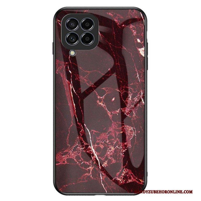 Handyhülle Für Samsung Galaxy M33 5G Marmor-gehärtetes Glas