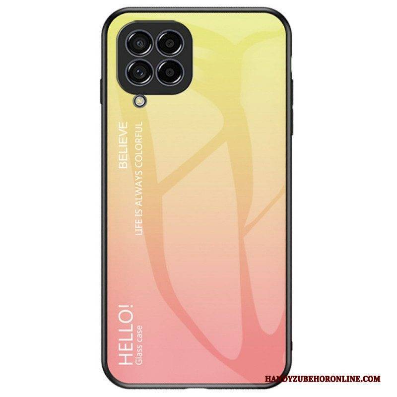 Handyhülle Für Samsung Galaxy M53 5G Gehärtetes Glas Hallo