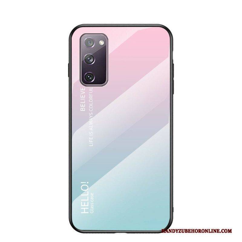 Handyhülle Für Samsung Galaxy S20 FE Gehärtetes Glas Hallo