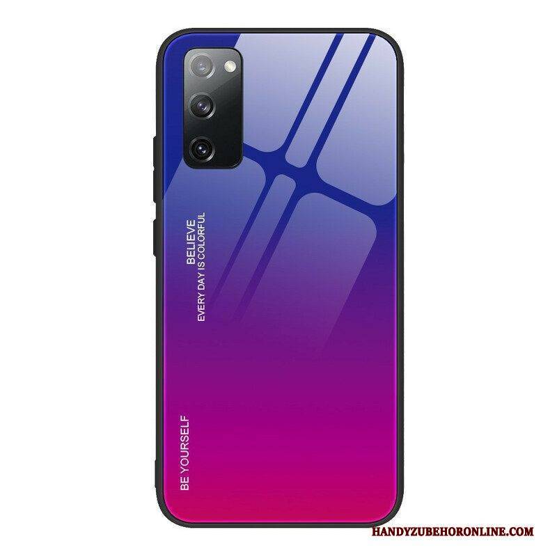 Handyhülle Für Samsung Galaxy S20 FE Gehärtetes Glas. Sei Du Selbst