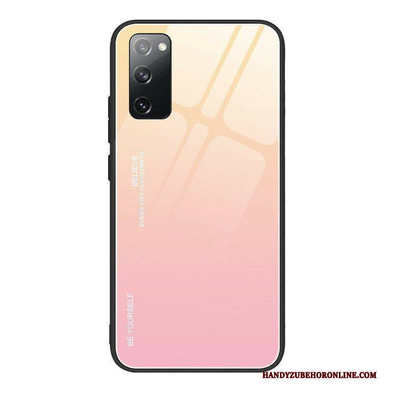 Handyhülle Für Samsung Galaxy S20 FE Gehärtetes Glas. Sei Du Selbst