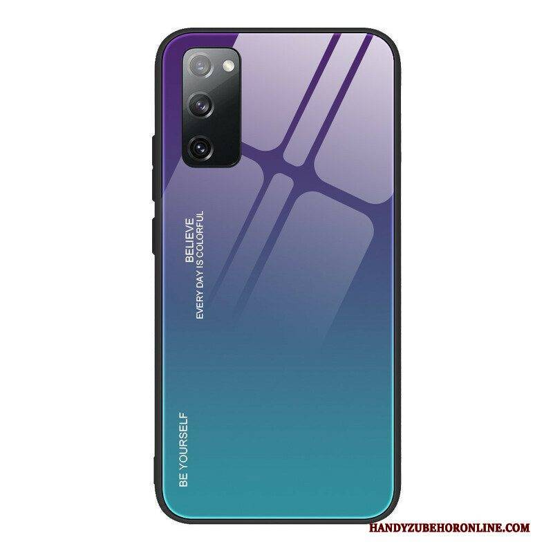 Handyhülle Für Samsung Galaxy S20 FE Gehärtetes Glas. Sei Du Selbst