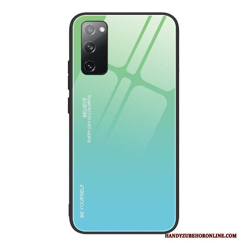 Handyhülle Für Samsung Galaxy S20 FE Gehärtetes Glas. Sei Du Selbst