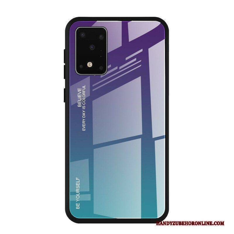 Handyhülle Für Samsung Galaxy S20 Plus / S20 Plus 5G Gehärtetes Glas. Sei Du Selbst